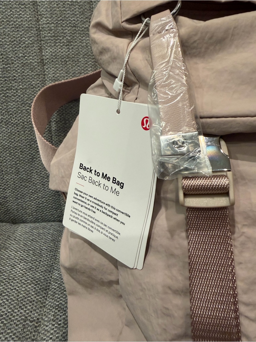 Lululemon Back To Me Pink Convertible Backpack BNWT - Picture 6 of 9
